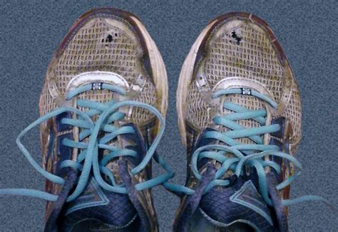 foot holes in running shoes.